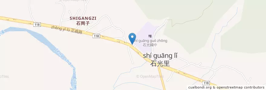 Mapa de ubicacion de 石光派出所 en Taiwan, 臺灣省, 新竹縣, 關西鎮.