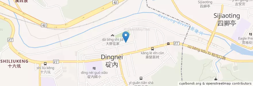 Mapa de ubicacion de 碇內派出所 en تایوان, 臺灣省, 瑞芳區, 基隆市, 暖暖區.