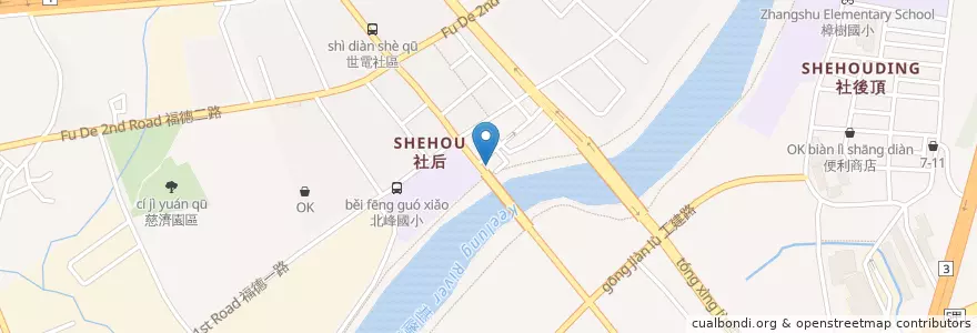 Mapa de ubicacion de 社后派出所 en 臺灣, 新北市, 汐止區.