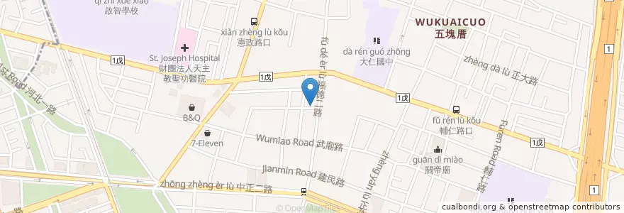 Mapa de ubicacion de 福德二路派出所 en تايوان, كاوهسيونغ, 苓雅區.