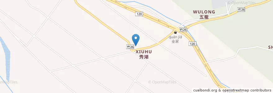 Mapa de ubicacion de 秀湖派出所 en Taiwan, Taiwan Province, Hsinchu County, Qionglin.