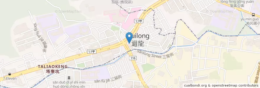 Mapa de ubicacion de 迴龍派出所 en Тайвань, Новый Тайбэй.