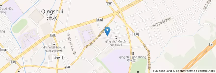 Mapa de ubicacion de 金城派出所 en Taiwan, 新北市, 土城區.