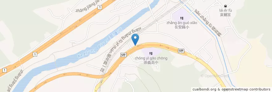 Mapa de ubicacion de 長安派出所 en 台湾, 新北市, 汐止区.