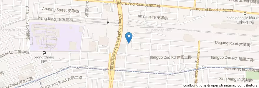 Mapa de ubicacion de 長明派出所 en Taiwan, Kaohsiung, 三民區.