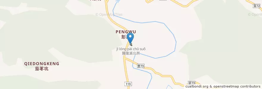 Mapa de ubicacion de 雞隆派出所 en Taiwan, Taiwan, 苗栗縣, 銅鑼鄉.