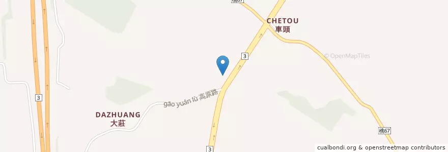 Mapa de ubicacion de 高平派出所 en Taiwan, 桃園市, 龍潭區.