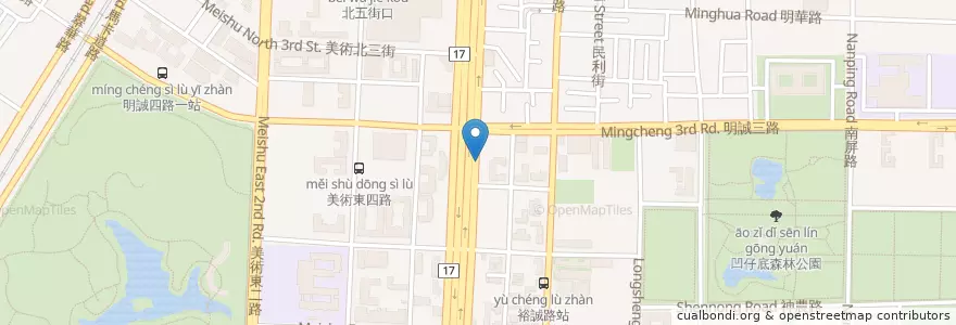 Mapa de ubicacion de 龍華派出所 en Taiwan, Kaohsiung, Gushan District.