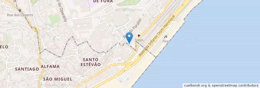Mapa de ubicacion de Halal kebab en ポルトガル, Lisboa, Grande Lisboa, リスボン, Santa Maria Maior.