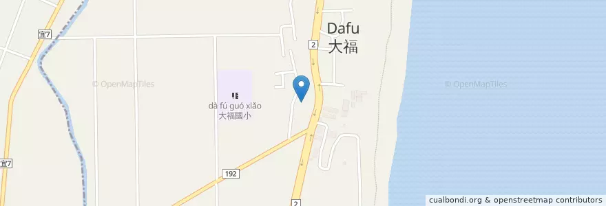 Mapa de ubicacion de 阿國海鮮餐廳 en Taiwan, 臺灣省, 宜蘭縣, 壯圍鄉.