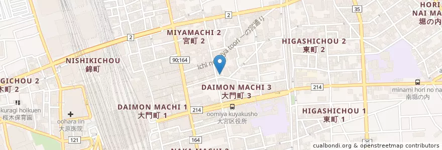 Mapa de ubicacion de 前川歯科医院 en 日本, 埼玉県, さいたま市, 大宮区.
