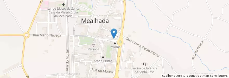 Mapa de ubicacion de Clínica Radiológica en پرتغال, Aveiro, Centro, Baixo Vouga, Mealhada, Mealhada, Ventosa Do Bairro E Antes.