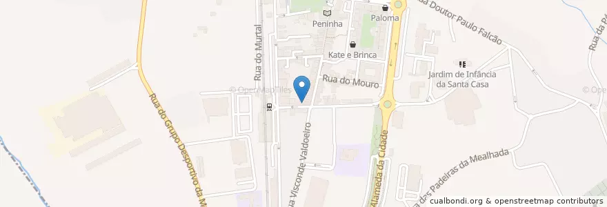 Mapa de ubicacion de Escola de Condução Saturno en پرتغال, Aveiro, Centro, Baixo Vouga, Mealhada, Mealhada, Ventosa Do Bairro E Antes.