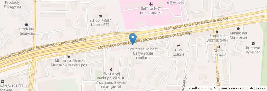 Mapa de ubicacion de Союз en Russie, District Fédéral Central, Moscou, Западный Административный Округ, Можайский Район.
