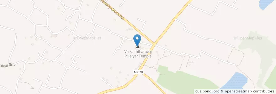 Mapa de ubicacion de Vaikaiththaravai Pillaiyar Temple en スリランカ, 北部州, ジャフナ県.