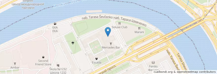 Mapa de ubicacion de Tatler Club en Russia, Distretto Federale Centrale, Москва, Центральный Административный Округ, Пресненский Район.