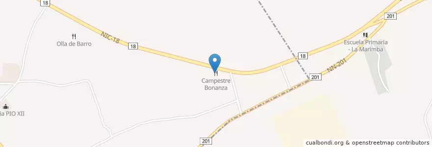 Mapa de ubicacion de Campestre Bonanza en نيكاراجوا, Masaya, Nandasmo (Muncipio), Niquinohomo (Municipio).