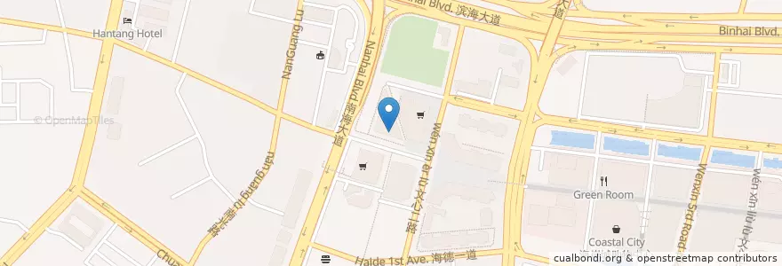 Mapa de ubicacion de 华夏星光国际影城 en 중국, 광둥성, 선전시, 南山区, 粤海街道.