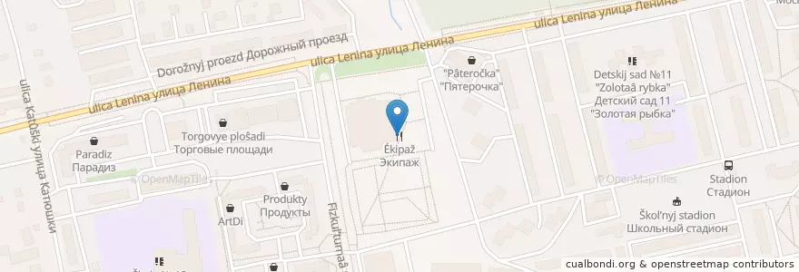 Mapa de ubicacion de Экипаж en Rusland, Centraal Federaal District, Oblast Moskou, Городской Округ Лобня.