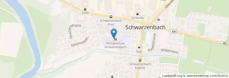 Mapa de ubicacion de Schulhaus Hofacker en Suiza, San Galo, Wahlkreis Wil.