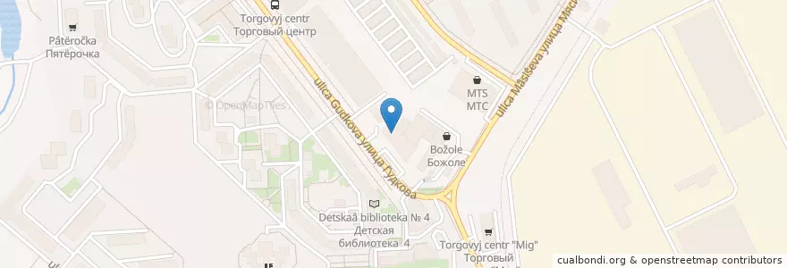 Mapa de ubicacion de Форвита en Rusia, Distrito Federal Central, Óblast De Moscú, Раменский Городской Округ, Городской Округ Жуковский.