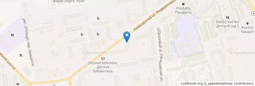 Mapa de ubicacion de Отделение почтовой связи 143103 en Россия, Центральный Федеральный Округ, Московская Область, Рузский Городской Округ.