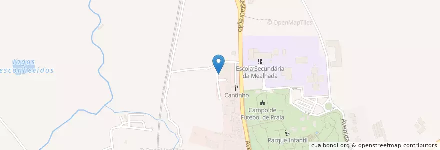 Mapa de ubicacion de CTT- Correios en پرتغال, Aveiro, Centro, Baixo Vouga, Mealhada, Mealhada, Ventosa Do Bairro E Antes.