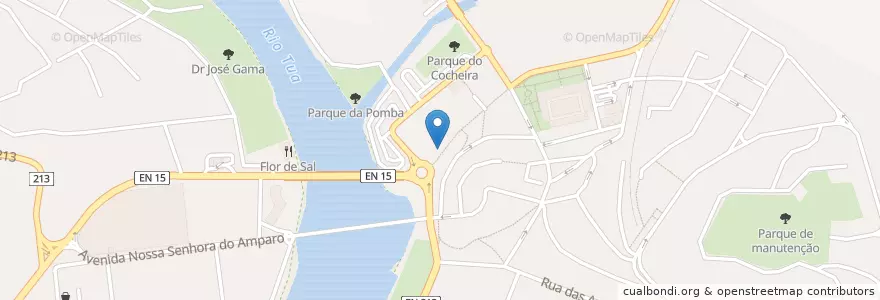 Mapa de ubicacion de Caixa Geral de Depósitos en 葡萄牙, 北部大區, Bragança, Terras De Trás-Os-Montes, Mirandela, Mirandela.