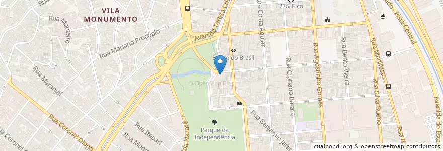 Mapa de ubicacion de CEI Monumento en برزیل, منطقه جنوب شرقی برزیل, سائوپائولو, Região Geográfica Intermediária De São Paulo, Região Metropolitana De São Paulo, Região Imediata De São Paulo, سائوپائولو.