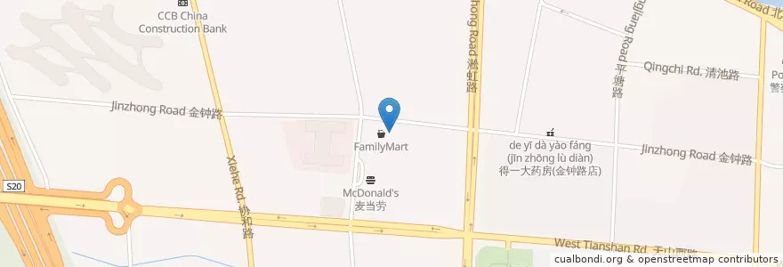Mapa de ubicacion de Subway en Cina, Shanghai, Distretto Di Changning.