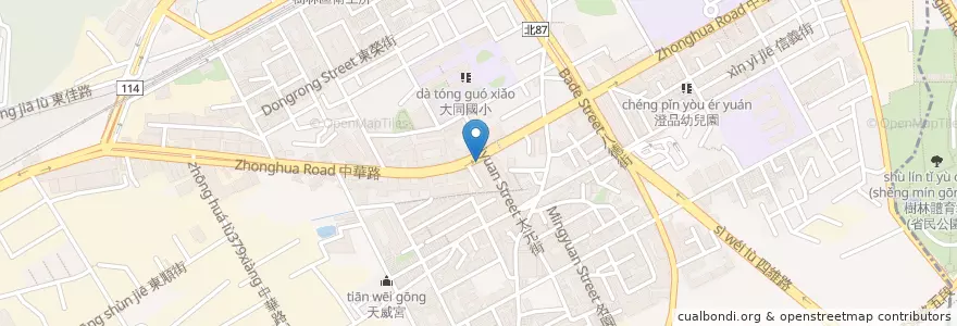 Mapa de ubicacion de 梁社漢排骨 en Taiwan, 新北市, 樹林區.