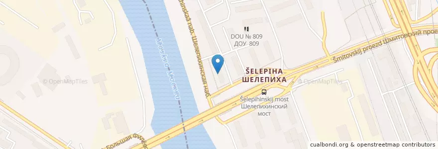 Mapa de ubicacion de Москва 123290 en ロシア, 中央連邦管区, モスクワ, Центральный Административный Округ, Пресненский Район.
