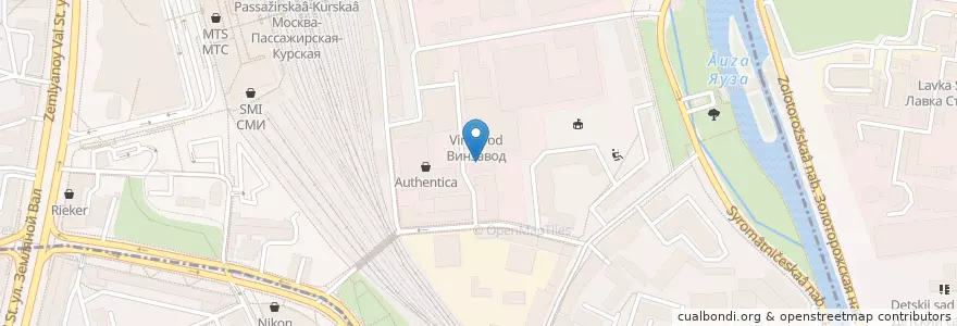 Mapa de ubicacion de Хитрые люди en Russia, Distretto Federale Centrale, Москва, Центральный Административный Округ, Басманный Район.