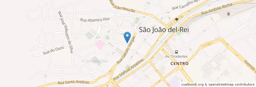Mapa de ubicacion de Restaurante Tempero Mineiro en Бразилия, Юго-Восточный Регион, Минас-Жерайс, Região Geográfica Intermediária De Barbacena, Microrregião São João Del-Rei, São João Del-Rei.
