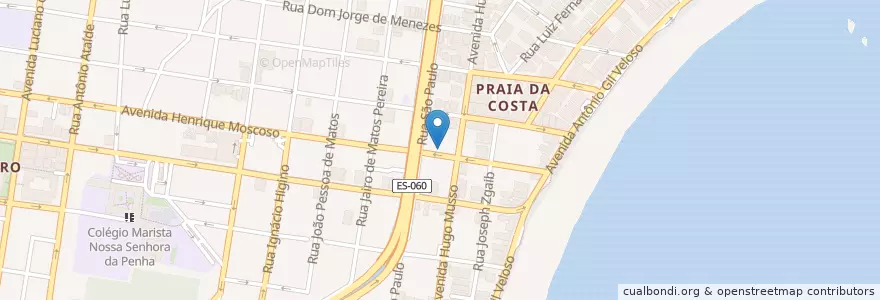 Mapa de ubicacion de Subway en برزیل, منطقه جنوب شرقی برزیل, اسپیریتو سانتو, Região Geográfica Intermediária De Vitória, Região Metropolitana Da Grande Vitória, Vila Velha, Microrregião Vitória.