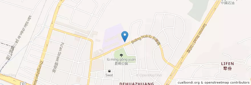 Mapa de ubicacion de 光華派出所 en تايوان, تاي شانغ, 沙鹿區.