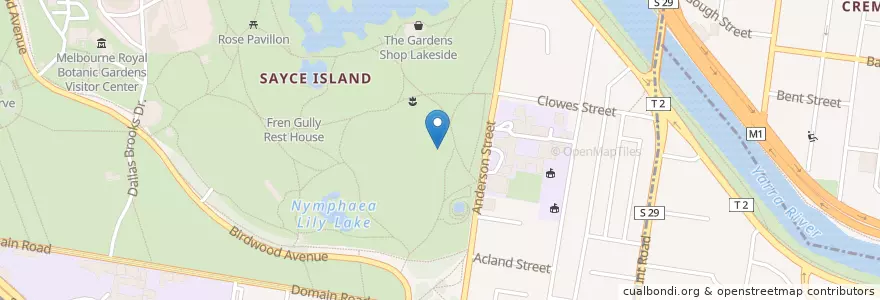 Mapa de ubicacion de Tacoma Pavilion en Australie, Victoria, City Of Melbourne.