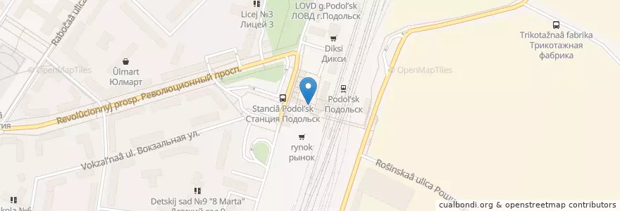 Mapa de ubicacion de СтарДогс en 俄罗斯/俄羅斯, Центральный Федеральный Округ, 莫斯科州, Городской Округ Подольск.