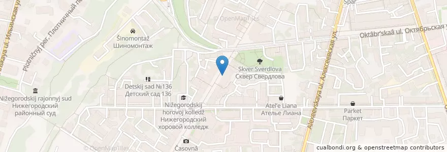 Mapa de ubicacion de Покровка STREET 22 en Russie, District Fédéral De La Volga, Oblast De Nijni Novgorod, Городской Округ Нижний Новгород.