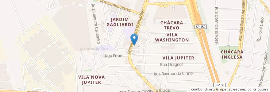 Mapa de ubicacion de Drogaria SP en Brasile, Regione Sudest, San Paolo, Região Geográfica Intermediária De São Paulo, Região Metropolitana De São Paulo, Região Imediata De São Paulo, São Bernardo Do Campo.