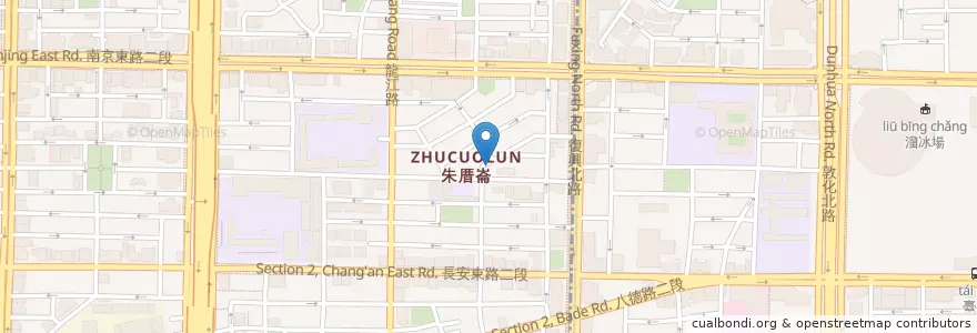 Mapa de ubicacion de 富呷香便當店 en Taiwan, 新北市, Taipei, 中山區.