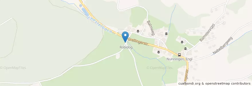 Mapa de ubicacion de Robidog en 스위스, Solothurn, Amtei Dorneck-Thierstein, Bezirk Thierstein, Nunningen.
