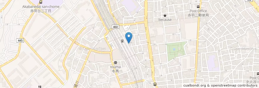 Mapa de ubicacion de ペッパーランチ en 日本, 東京都, 北区.
