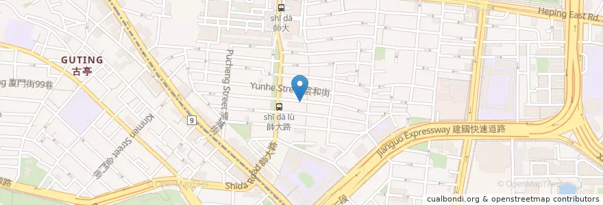 Mapa de ubicacion de 健康滷味 en Taiwan, Neu-Taipeh, Taipeh, Da’An.