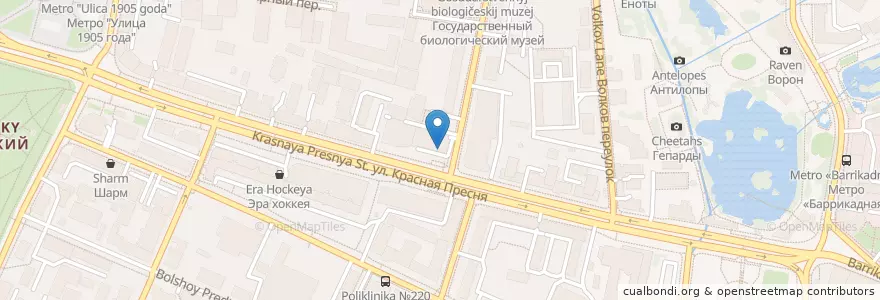 Mapa de ubicacion de Ichiban Boshi en 러시아, Центральный Федеральный Округ, Москва, Центральный Административный Округ, Пресненский Район.