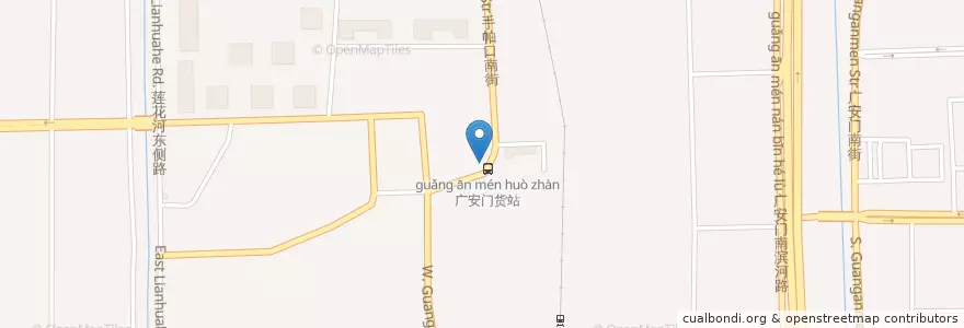 Mapa de ubicacion de 手帕口南街73号北 en China, Beijing, Hebei, Xicheng District.
