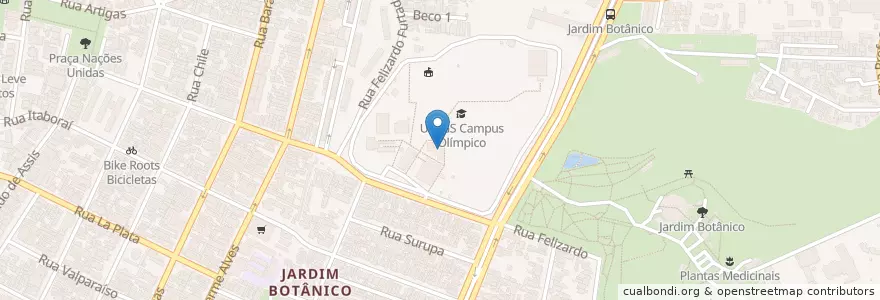 Mapa de ubicacion de Restaurante Universitário en Brasilien, Süden, Rio Grande Do Sul, Região Metropolitana De Porto Alegre, Região Geográfica Intermediária De Porto Alegre, Região Geográfica Imediata De Porto Alegre, Porto Alegre.