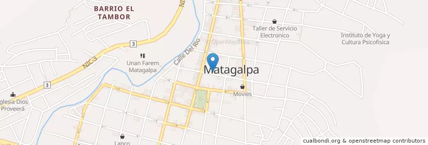 Mapa de ubicacion de Primera Iglesia Bautista en Nicarágua, Matagalpa, Matagalpa (Municipio).