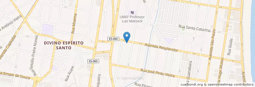 Mapa de ubicacion de Banco do Brasil en برزیل, منطقه جنوب شرقی برزیل, اسپیریتو سانتو, Região Geográfica Intermediária De Vitória, Região Metropolitana Da Grande Vitória, Vila Velha, Microrregião Vitória.