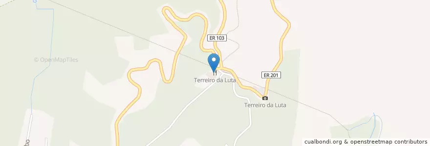 Mapa de ubicacion de Terreiro da Luta en 포르투갈, Monte.